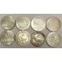 8x Austria 100 Schilling silver coins 1975-79 7-diff AU+ 