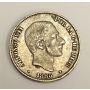 1885 Philippines Spain 50 centavos VF30 