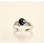 1.05 ct Sapphire and Diamonds Ladies 18K wg ring Mint condition w/a $3200.00