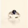 1.05 ct Sapphire and Diamonds Ladies 18K wg ring Mint condition w/a $3200.00