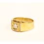 18K red & yellow Gold 0.33ct Diamond ring VS-1 G 