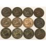 12x 1850 1852 1854 1857 Province of Canada Half Penny Tokens Upper Canada VG+