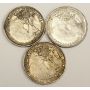  3x 1939 Canada sterling silver Royal Visit medals 