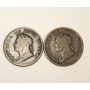 2x 1832 Nova Scotia Half 1/2 Penny 