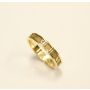 Tiffany & Co. Atlas Roman Numeral 18k Yellow Gold Band Ring 