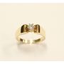 14K yellow gold Ladies solitaire Diamond ring 0.18 ct  VS1 H