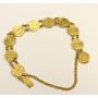 10x 1849 One Dollar Gold tokens Bracelet 22K chains & mounts 