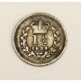 1834 Great Britain 1 and 1/2 pence or three half pence silver coin 