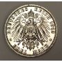 1913 A Germany Prussia Wilhelm III 3 Mark silver coin AU50+ 