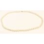 64x Fresh Water 10.5-12 mm pearls necklace 14K wg catch 