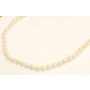 64x Fresh Water 10.5-12 mm pearls necklace 14K wg catch 