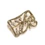Circa 1850 Victorian 87 Diamond 2.13 tcw Rose Gold Silver brooch 