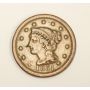 1851 Braided Hair Large Cent USA VF30