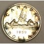 1959 Canada Gem Prooflike Silver $1 Dollar PL66