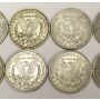 10x Morgan Silver Dollars USA 
