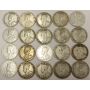 20x Canada 50 Cents coins AG to VG  1916-1936