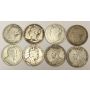1874 1894 1896 1899 1904 08 11 & 1918 Newfoundland 50 Cents 
