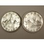 2x 1951 Canada Silver Dollars  EF45+
