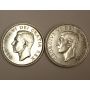 2x 1951 Canada Silver Dollars  EF45+