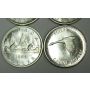 1961 1962 1963 & 1967 Canada Silver Dollars 