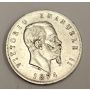 1874 Italy 5 Lire large silver coin Fine condition