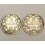 1902H and 1905 Canada 25 Cents 2-original coins 