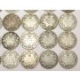 40x Canada silver 25 Cents 1874H to 1936 