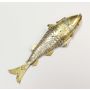 5.25 inch 38 gram sterling silver Articulated Fish C1800s 