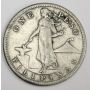 1907 s Philippines One 1 Peso silver coin 