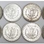 10x Morgan Silver Dollars  VF to EF