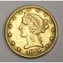 1881 USA $5 Liberty Gold Eagle coin VF35 