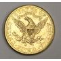 1887s USA $5 Liberty Gold Eagle coin EF45 