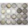20x Edward VII Canada damaged 10 Cent coins 