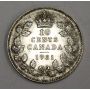 1931 Canada King George V 10 Cents EF45 rim bump