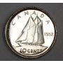 1952 Canada King George VI 10 Cents  MS64 