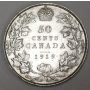 1919 Canada 50 Cents  AU50 and nice 