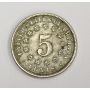 1872 USA Shield Nickel 5 cents  EF45