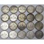 1936 Canada silver dollars One Roll 20-coins  EF-AU