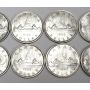 10 x 1935 Canada King George V silver dollars  AU58+ to MS63