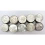 100x Canada silver dollars 1936-1967 21-different dates