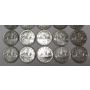 20X 1951 Canada Silver Dollars King George VI  EF45 to AU58+