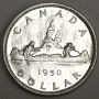 1950 SWL Canada silver dollar nice coin EF45