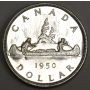 1950 SWL Canada silver dollar also missing northern lights UNC MS63+