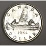 Canada 1954 silver dollar original  Gem Uncirculated MS65+