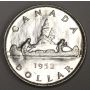 1951 WL and 1952 NWL Canada silver dollars  EF+