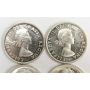 4X Canada $1 2x1953 & 2x1967 Queen Elizabeth II 