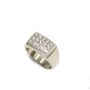 Diamond ring 1.02 cts diamonds 10K white gold 