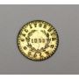 1853 California gold token indian 11.5mm round 