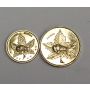 1898 gold Canada Manitoba 1 dollar and 1/2 Dollar gold coins 