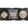 India republic 1973 proof coin set 10 coins + medal + box  